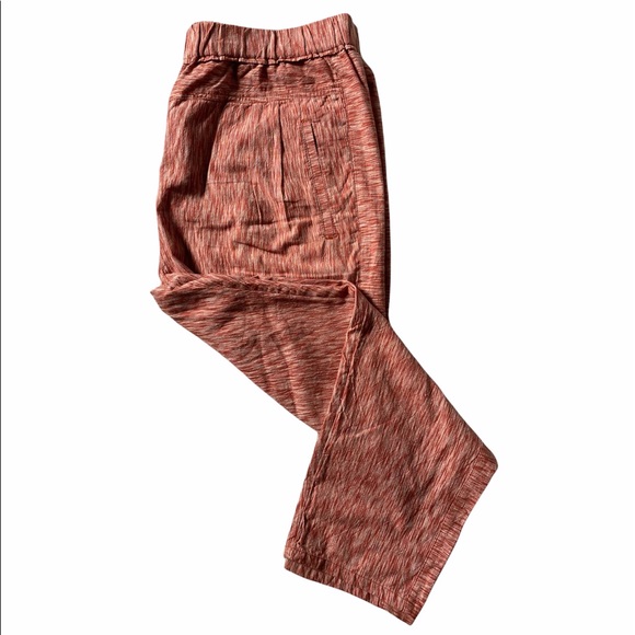 Anthropologie Striped Linen Red Motif Pants Large - Picture 4 of 14